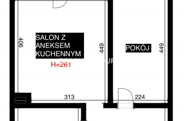 2 pok. mieszkanie z dużym balkonem,zielona okolica