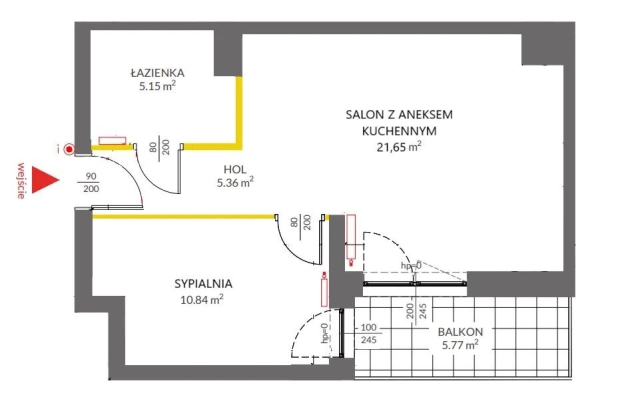 Luksusowe mieszkanie 43m2 z garażem