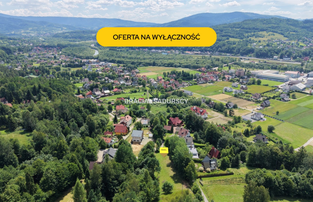Pcim - Przepiękna widokowa działka budowlana 16 ar