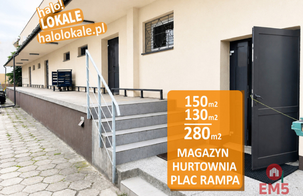 Magazyn z rampą, z placem