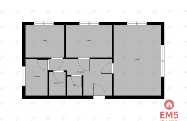 3 pokoje, 54 m2 w centrum Czarnej Białostockiej