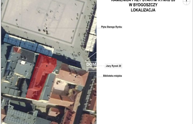 Prestiżowa lokalizacja - Stary Rynek w Bydgoszczy   

 Nieruchomość znajduje się przy  Starym Rynku  - najbardziej reprezentacy