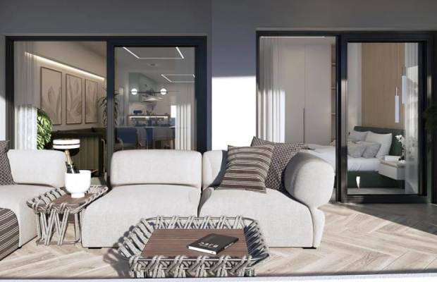 Apartament z widokiem na morze w La Manga