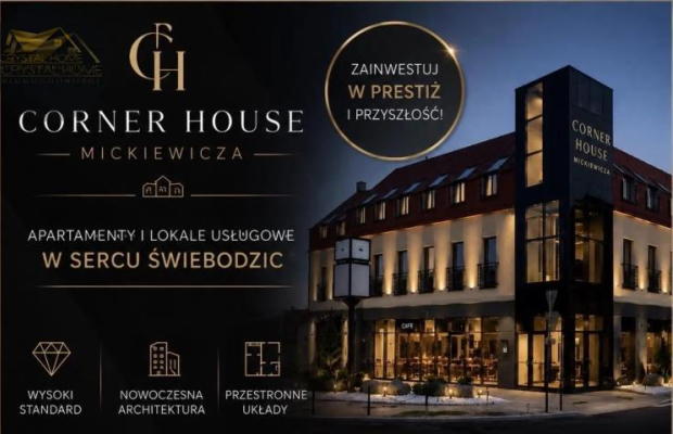Corner House Mickiewicza 1 / Kawalerka/ 28,35 m2