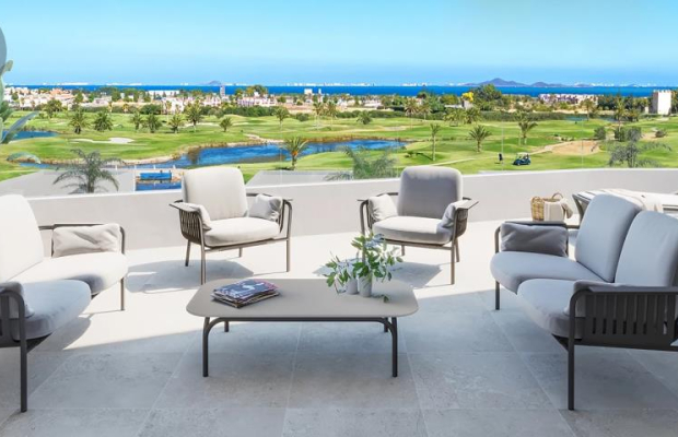 Apartament przy polu golfowym w Los Alcázares