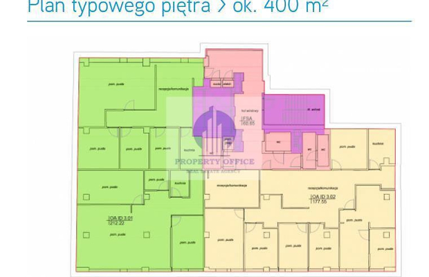 Śródmieście: lokal biurowy 450m2 do wynajęcia