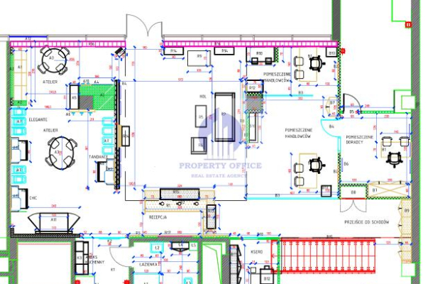 Śródmieście: lokal handlowo-usługowy 222m2 do wynajęcia
