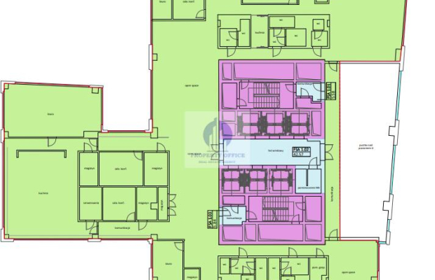 Wola: lokal biurowy 1280m2 do wynajęcia