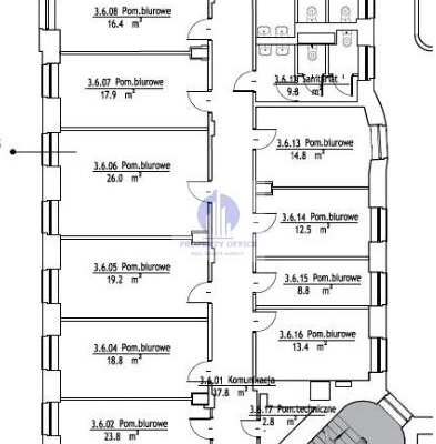Śródmieście, biuro 338,24m2 do wynajęcia