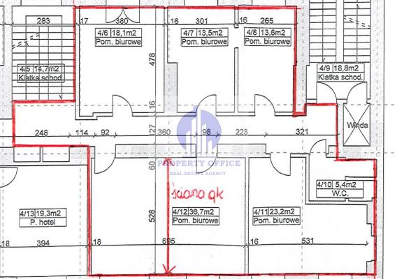 Ochota: lokal biurowy 130m2 do wynajęcia