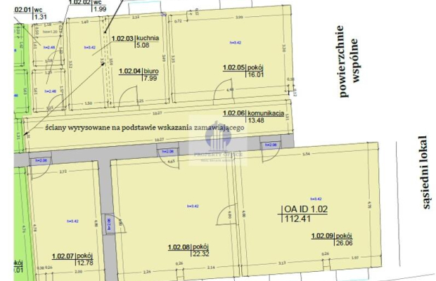 Śródmieście : lokal biurowy 112,41m2 do wynajęcia