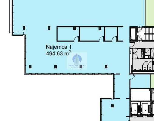 Włochy: lokal biurowy 495 m2 do wynajęcia