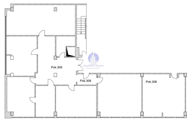 Śródmieście: lokal biurowy 249,40m2 do wynajęcia
