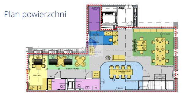 Śródmieście: lokal biurowy 286,30m2 do podnajmu