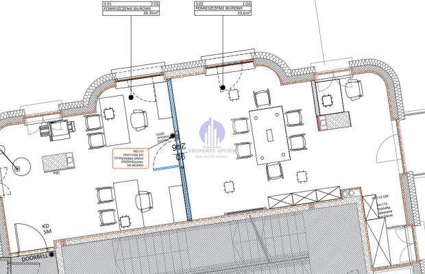 Śródmieście: biuro 74,38 m2 do wynajęcia