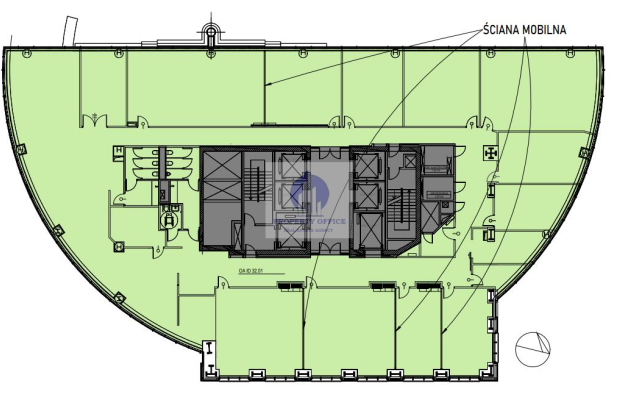Wola: lokal biurowy 1171m2 do wynajęcia