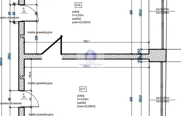 Śródmieście: lokal biurowy 46,31 m2 do wynajęcia