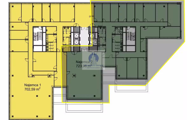 Wola: lokal biurowy 724m2 do wynajęcia