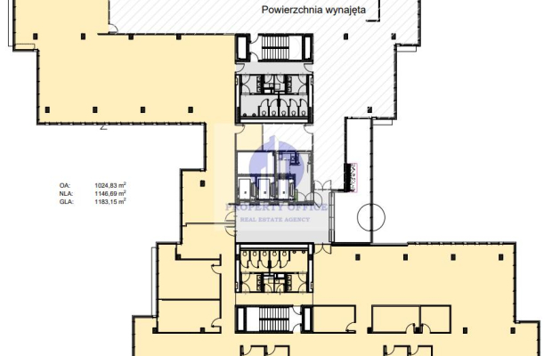 Włochy: lokal biurowy 1194m2 do wynajęcia