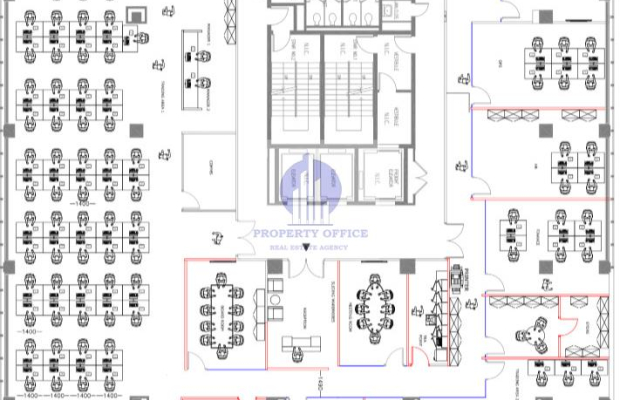 Śródmieście: lokal biurowy 942,32m2 do wynajęcia