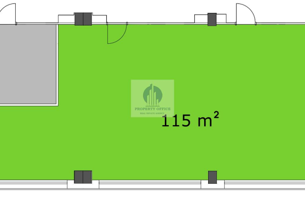 Włochy: lokal biurowy 126,50 m2 do wynajęcia