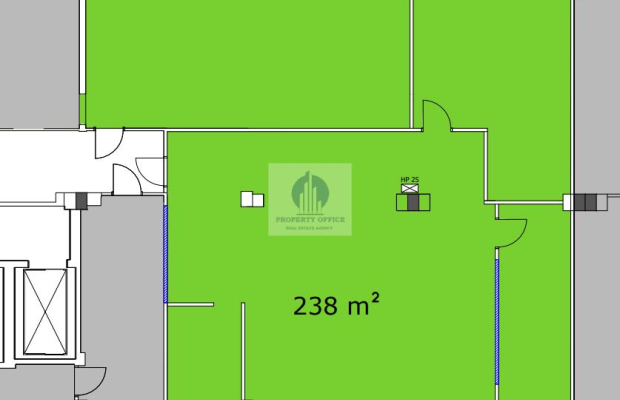 Włochy: lokal biurowy 261,80 m2 do wynajęcia