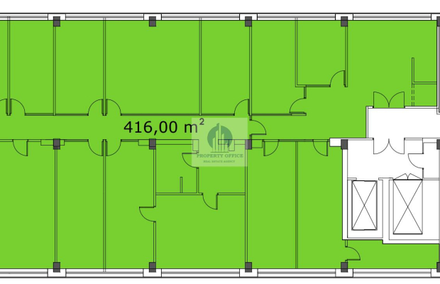 Włochy: lokal biurowy 457,60 m2 do wynajęcia
