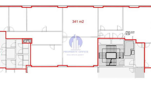 Mokotów: lokal biurowo-usługowy 341 m2 do wynajęcia