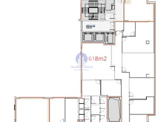Mokotów: lokal biurowo-usługowy 618m2 do wynajęcia