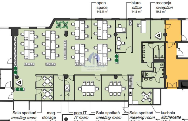 Żoliborz: lokal biurowy 155m2 do wynajęcia