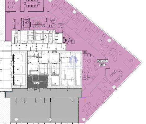 Śródmieście: lokal biurowy 417,41m2 do wynajęcia
