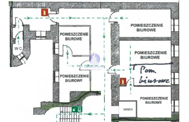 Śródmieście: lokal biurowy 133m2 do wynajęcia