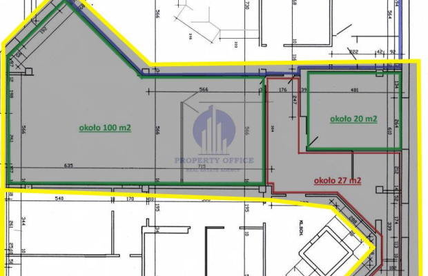 Bielany: lokal biurowy 127m2 do wynajęcia