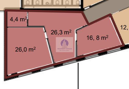 Mokotów: lokal biurowy 135,25 m2 do wynajęcia