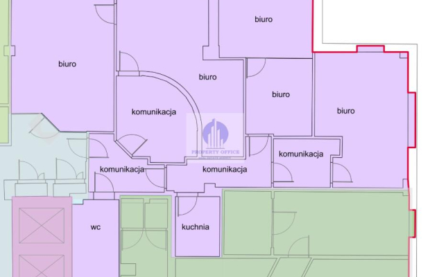 Mokotów: lokal biurowy 150 m2 do wynajęcia