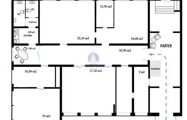 Śródmieście: lokal biurowo-usługowy 297m2 do wynajęcia