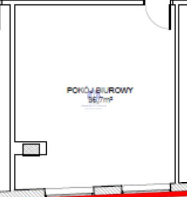 Mokotów: lokal biurowy 42,94 m2 do wynajęcia