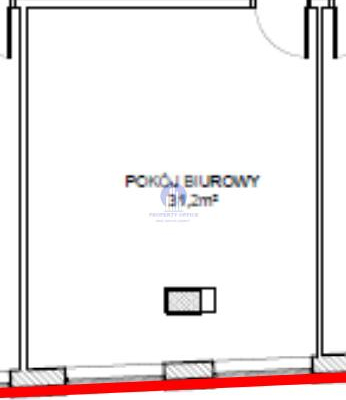 Mokotów: lokal biurowy 36,50 m2 do wynajęcia