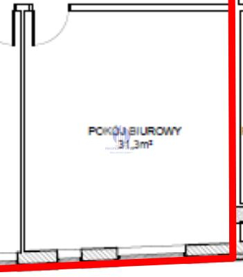 Mokotów: lokal biurowy 36,62 m2 do wynajęcia