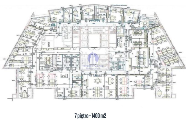 Śródmieście: lokal biurowy 1400m2 do wynajęcia
