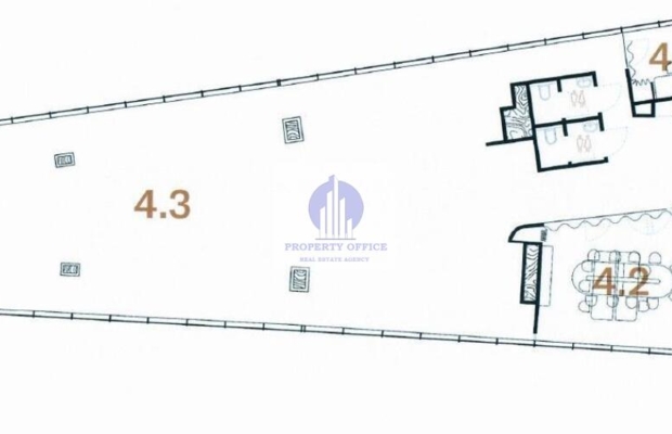 Śródmieście: umeblowany lokal biurowy 278,05m2 na wynajem