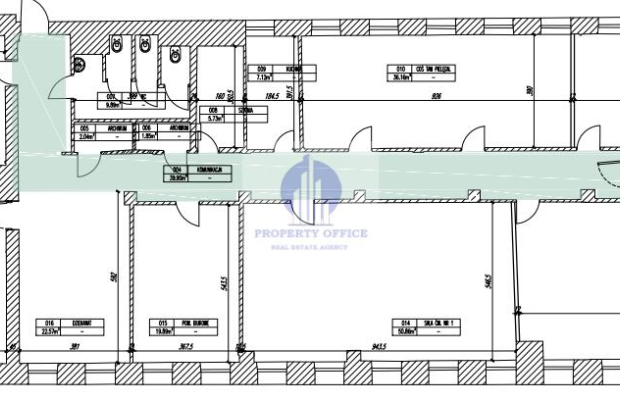 Śródmieście:lokal biurowo-usługowy 498,40 m2 do wynajęcia