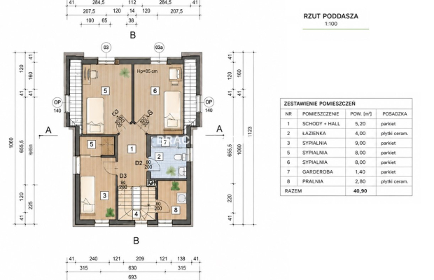 Dom na sprzedaż /106m2 wolnostojący do wykończenia