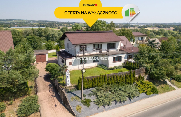dom 223m2, działka 800m2, centrum Zabierzów