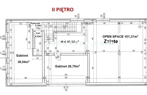 Biuro ok. 112,44m2 w Piasecznie, okolica Józefosławia, z klimatyzacją, monitoringiem, przeszkleniem, parkingiem.   

  Dwie kon