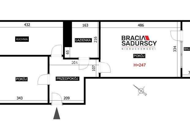 2 pok| 44,5m² |balkon |duża piwnica|ul. Komandosów