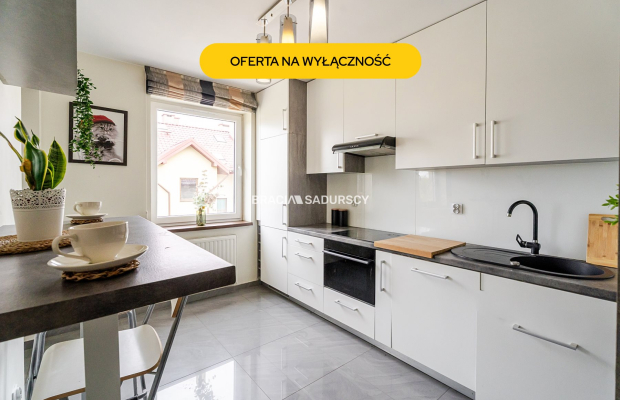 Dwupoziomowe mieszkanie 70 m² w granicy Krakowa