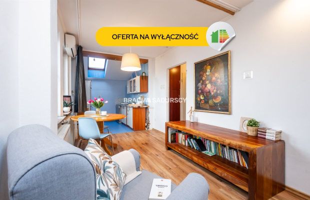 27m2 z piwnicą, klimatyzacją i widokiem na Kopiec