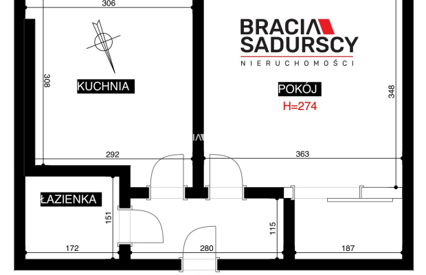 2 pokoje po aranżacji | 30,41 m² | os. Ogrodowe