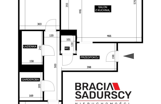 3 pokoje | 77,05 m² | loggia | garaż | Piltza 